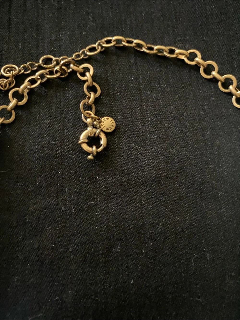J  Crew Anna  Wintour Necklace Georgian   collet Riviere Rivoli Crystal Brûlée
